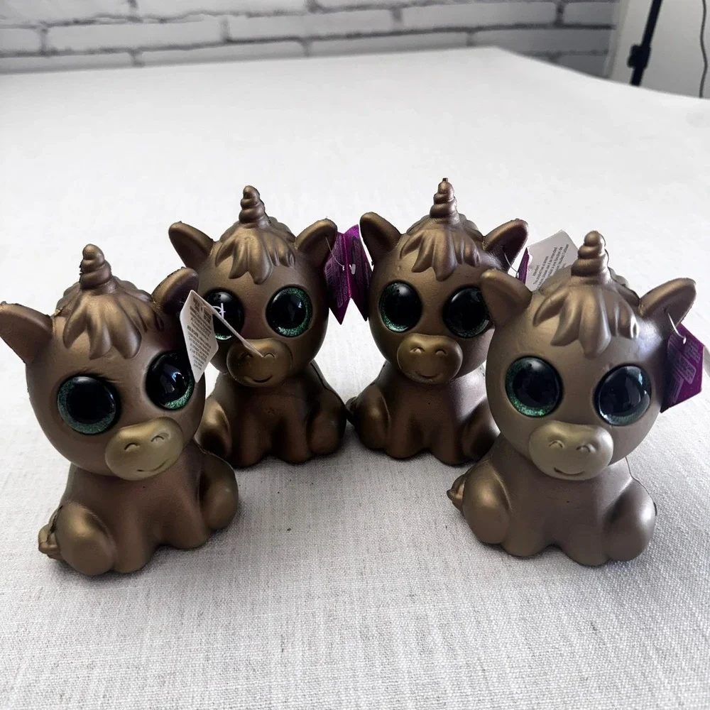 Grin Studios Amazing Squishee Unicorn Goldee Scribbles 6pc Lot/Set New with Tags